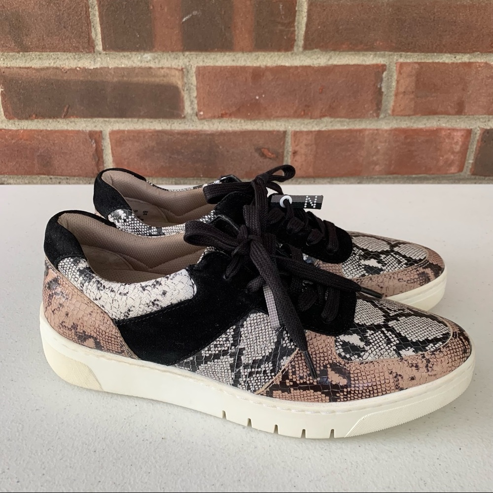 Naturalizer Hadley snake leather fashion sneaker